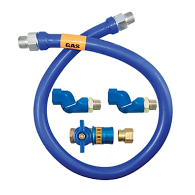 Dormont 1650BPCF2S36 Blue Moveable 1/2" x 36" Gas Hose