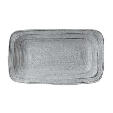 EGS D127PLST-GSD Della Terra Granite Stone 12" x 7" Plate - 6 / CS