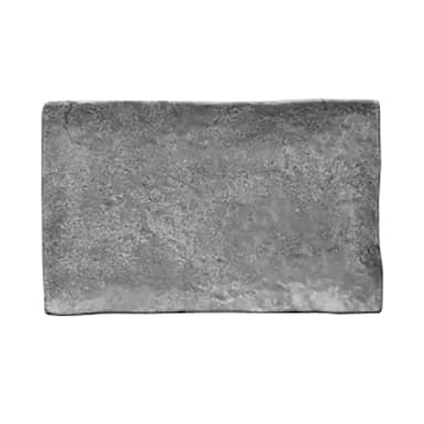 EGS D61215RC-CO Basalt Coal 15.4 x 6.5 x 1.25" Plate - 6 / CS
