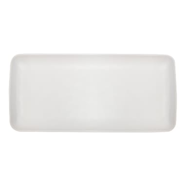 EGS RT146RC-OW Tenaya Off White 14.5" x 6.5" Plate - 6 / CS
