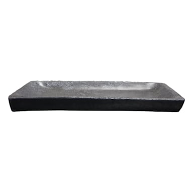 EGS M1671RC-CO Basalt Coal 16-1/8 x 7 x 1-1/4" Platter