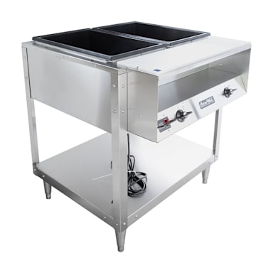 Vollrath 38102 32" x 32" x 34" 2 Well Hot Food Table