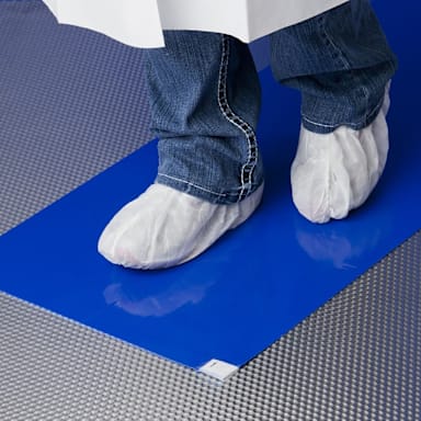 NoTrax 080S1836BU Blue 18" x 36" Clean Step Tacky Mat
