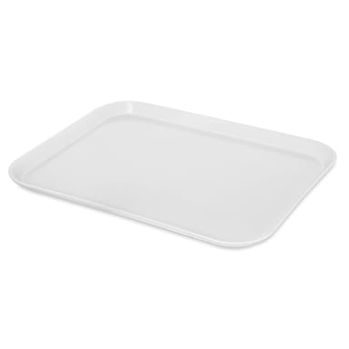 Carlisle 1814FG001 Bone White Fiberglass 18" x 14" Tray