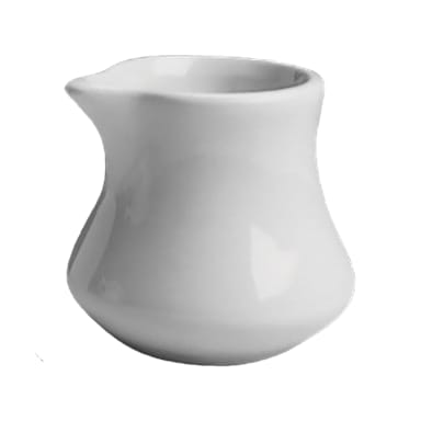 Hall China HL195122AWHA White 3-1/2 Ounce Empire Creamer