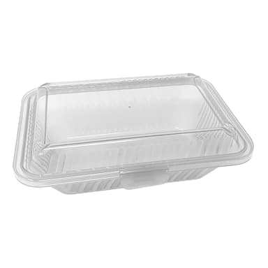 G.E.T. EC-19-CL Eco-Takeouts Clear 8" x 5.5" x 2.75" Container - Dozen
