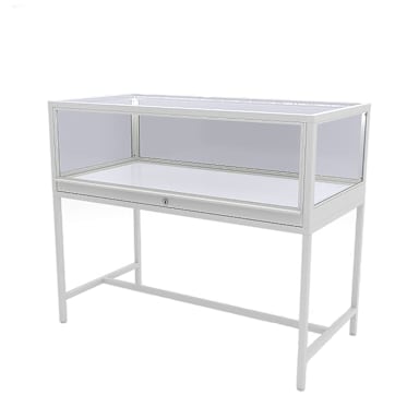 DisplayDispensary.com DDKIT3W White Glass Cabinet Display w/ Light