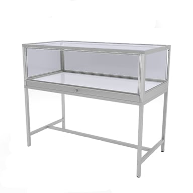 DisplayDispensary.com DDKIT3SC Chrome Glass Cabinet Display w/ Light