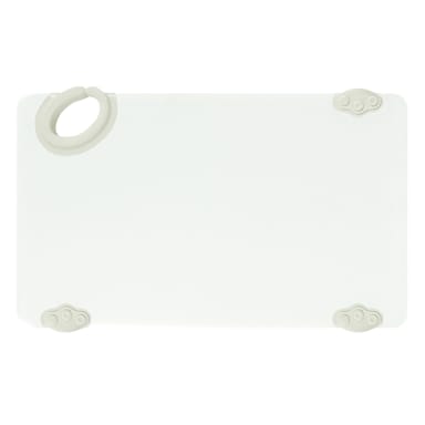 Winco CBN-610WT White 6" x 10" Cutting Board with Rubber Hook
