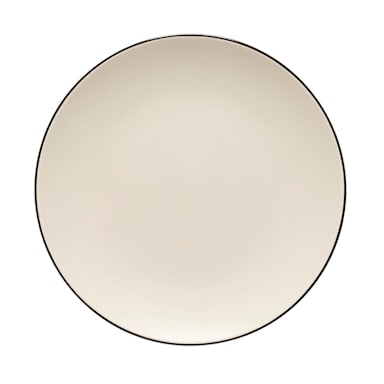 Costa Nova COP271-NAB  Augusta Natural Black 11" Plate - 6 / CS