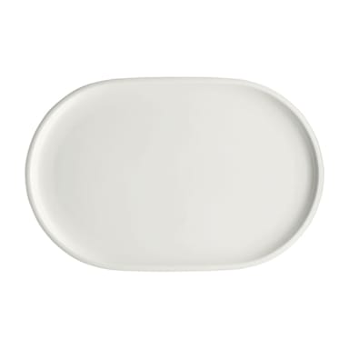 Schonwald 9252230 Shiro Continental White 11.8 x 7.64 Platter - 6 / CS