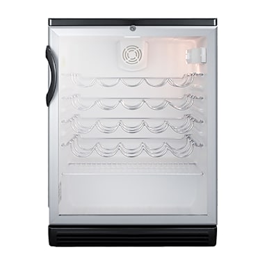 Summit Appliance SWC6GBL 5.5 Cu.Ft. Locking Wine Fridge w/ Glass Door