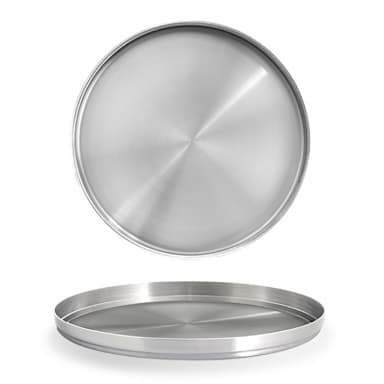 FOH DDP071BSS23 Soho Brushed S/S Round 9" Plate