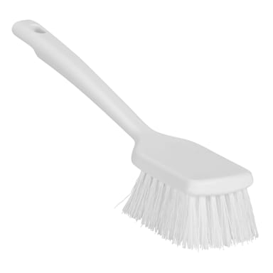 Remco 410715 ColorCore White Short Handle Stiff Scrub Brush