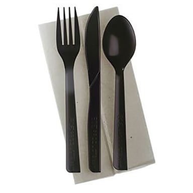 Eco Products EP-S115 Fork/Knife/Spoon/Napkin 6" Cutlery Kit