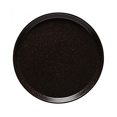 Costa Nova NRP241-LTB Notos Latitude Black 9.5" Plate - 6 / CS