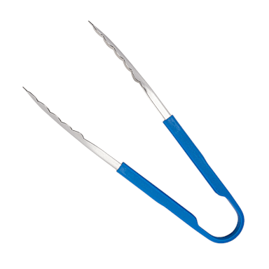 Dexter Russell Cutlery 91509 9.5" Utility Tong w/ Blue Silicone Handle