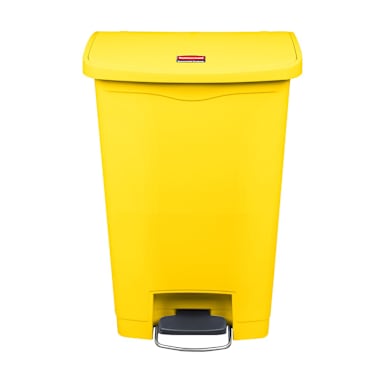 Rubbermaid 1883575 Slim Jim Yellow Step 13 Gal Trash Container