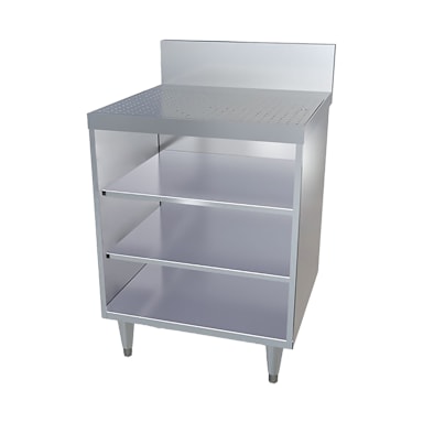 Piper CL24GR-DB S/S Underbar Glass Storage Unit