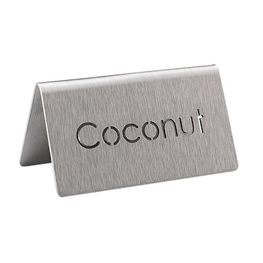Service Ideas 1C-BF-COCONUT-MOD Laser Cut Brushed Coconut Table Tent