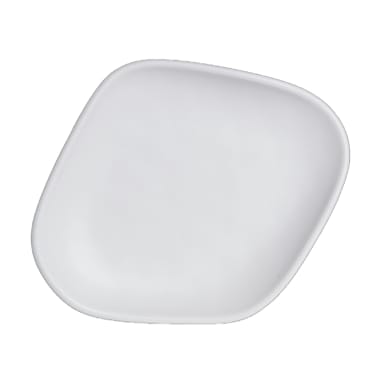 Delfin 7008DD011 Marisol 12" x 10" White Platter - 6 / CS