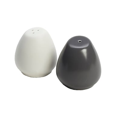 American Metalcraft PSP2 White/Gray 2 Ounce Salt/Pepper Shaker Set