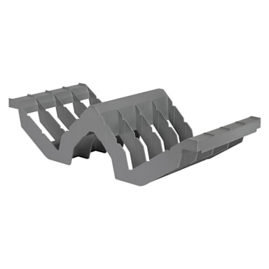 Cambro CSDR8151 Gray 8-Slot Angled Drying/Storage Cradle