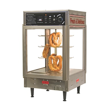 Winco 51012 BenchmarkUSA™ Rotating Pizza Display Warmer