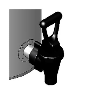 Bunn 03260.0103 Black Replacement Faucet for Iced Tea Dispenser