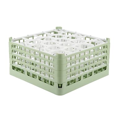 Vollrath 5270811 Light Green 20-Comp. XX-Tall Glass Rack