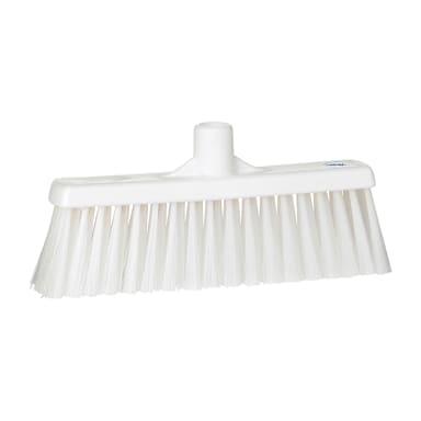 Vikan 31665 White 12" Medium Straight Neck Broom