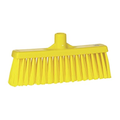 Vikan 31666 Yellow 12" Medium Straight Neck Broom