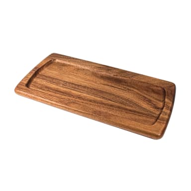 On The Table 105DK Dark Acacia 14" x 7" Serving Board