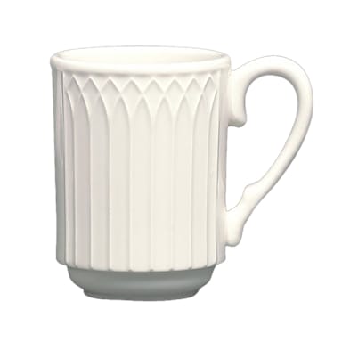 Homer Laughlin HL3657000 Gothic 8 Ounce White Stack Mug
