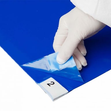 NoTrax 080S2436BU Blue 24" x 36" Clean-Step Tacky Mat