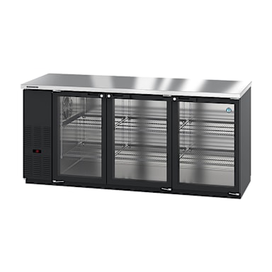 Hoshizaki BB80-G 3 Section Glass Door 80"W Back Bar Cabinet