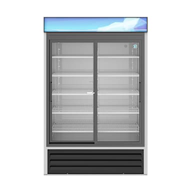 Hoshizaki RM-45-SD-HC 2-Section Glass Door Reach-In Merchandiser