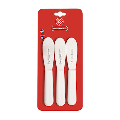 Mundial SCW5688-3 1/2 White 3-1/2" Sandwich Spreader - 3 / PK