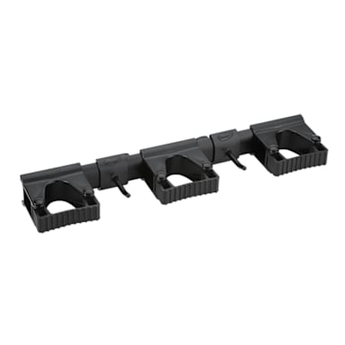 Vikan 10119 Black Hygienic Hi-Flex Wall Bracket System