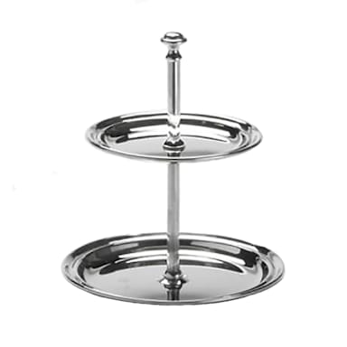 American Metalcraft STS2 S/S 7-3/4 x 5-5/8" Two-Tier Stand