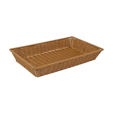 G.E.T. WB-1553-HY Honey Polyweave 16.25" x 11" Rectangle Basket