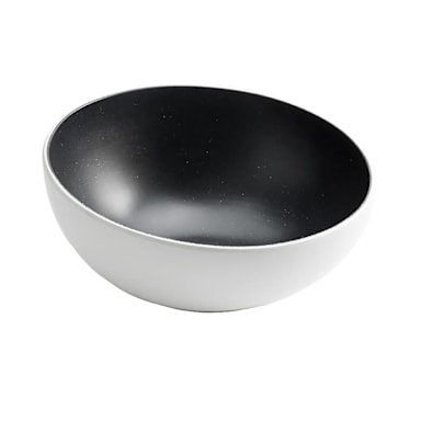 American Metalcraft LFTBB11 Lift White/Black 110 Ounce Angled Bowl