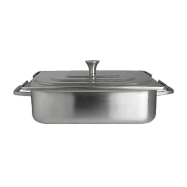 Steelite 7352MW303 Creations S/S Rectangle 4 Quart Homestyle Chafer
