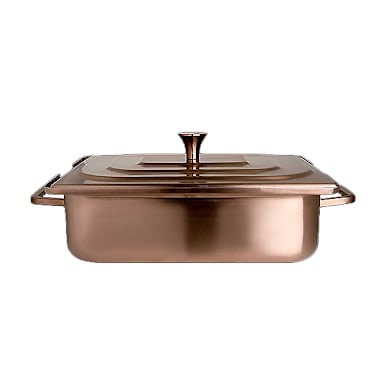 Steelite 7353MW303 Creations Bronze Rectangle 4 Quart Homestyle Chafer