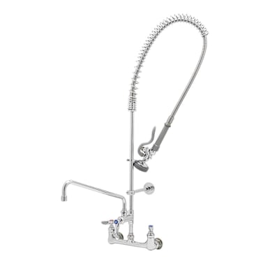 T & S Brass B-0133-ADF14-B Chrome Wall Mount 8" Faucet