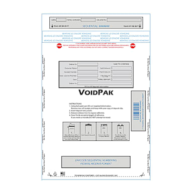 Dunbar Security 912VPC Single Pouch 9 x 12 Cash Deposit Bag