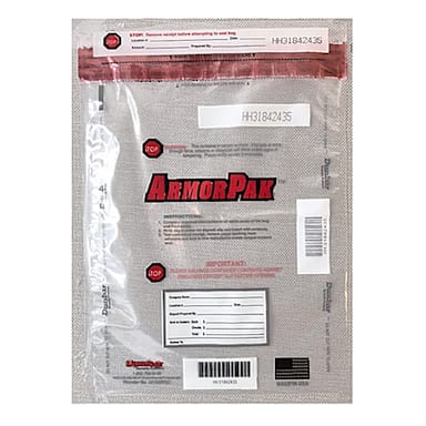 Dunbar Security 1520APGC Single Pouch 15" x 20" Deposit Bag