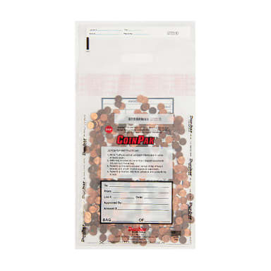 Dunbar Security 1221ACP Tamper Evident 12" x 21" Coin Bag