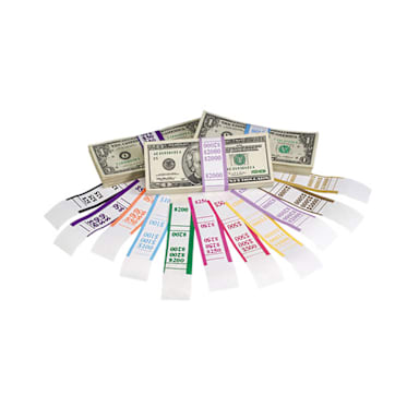 Dunbar Security 100BLUE 100 Bills Dollar Currency Strap - 1000 / PK
