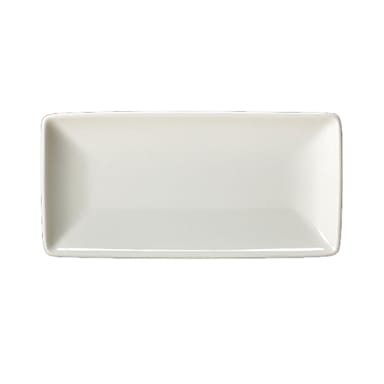 Steelite 11070618 Taste 8" x 4 White Rectangle Plate - 6 / CS